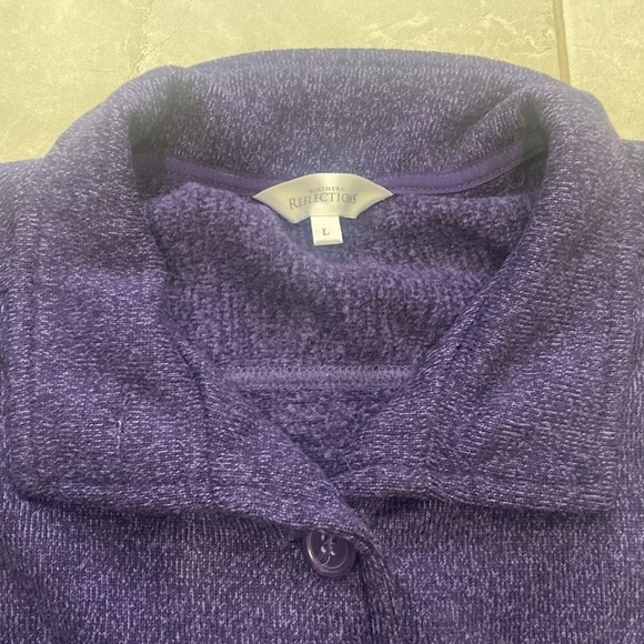 EUC Northern Reflections Plum Sweater Vest - Picture 2 of 14